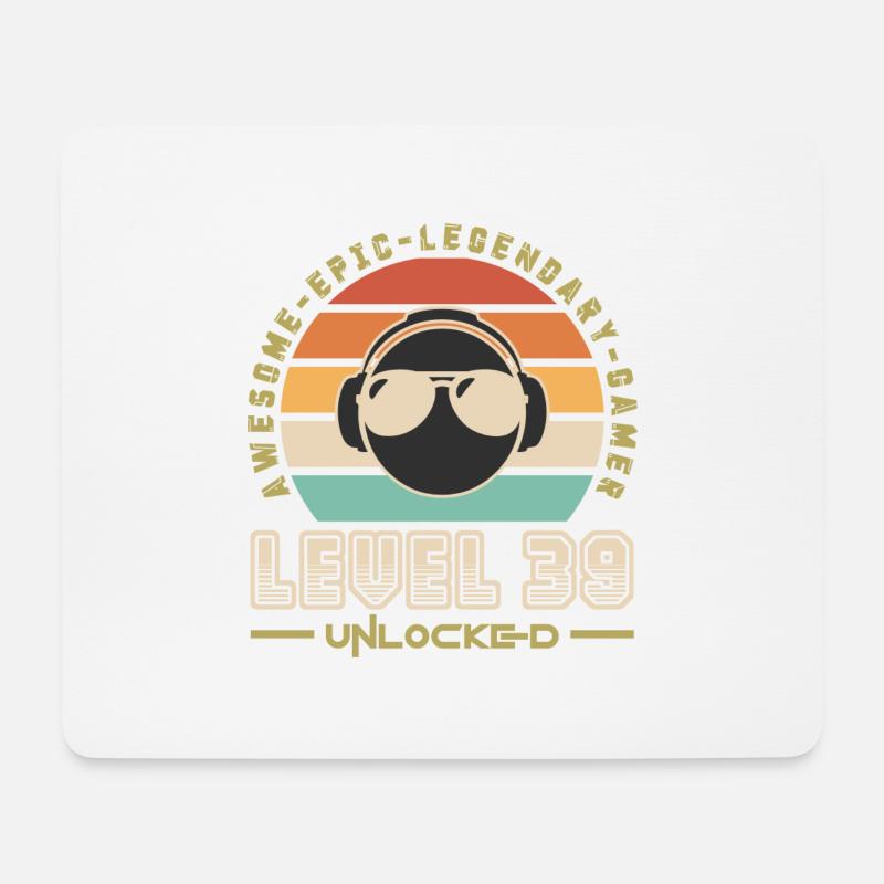 Stufe 39 - Mousepad (Querformat) - Weiß