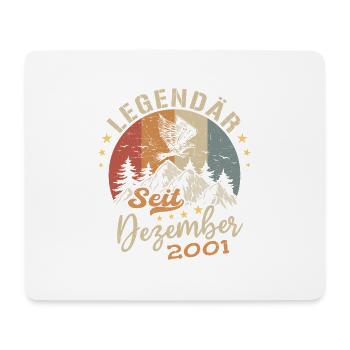 Legendär seit Dezember 2001 limitierte Auflage - Mousepad (Querformat) - Weiß - Vorne