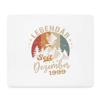Legendär seit Dezember 1999 limitierte Auflage - Mousepad (Querformat) - Weiß - Vorne