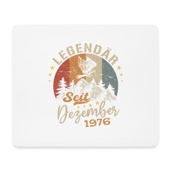 Legendär seit Dezember 1976 limitierte Auflage - Mousepad (Querformat) - Weiß - Vorne