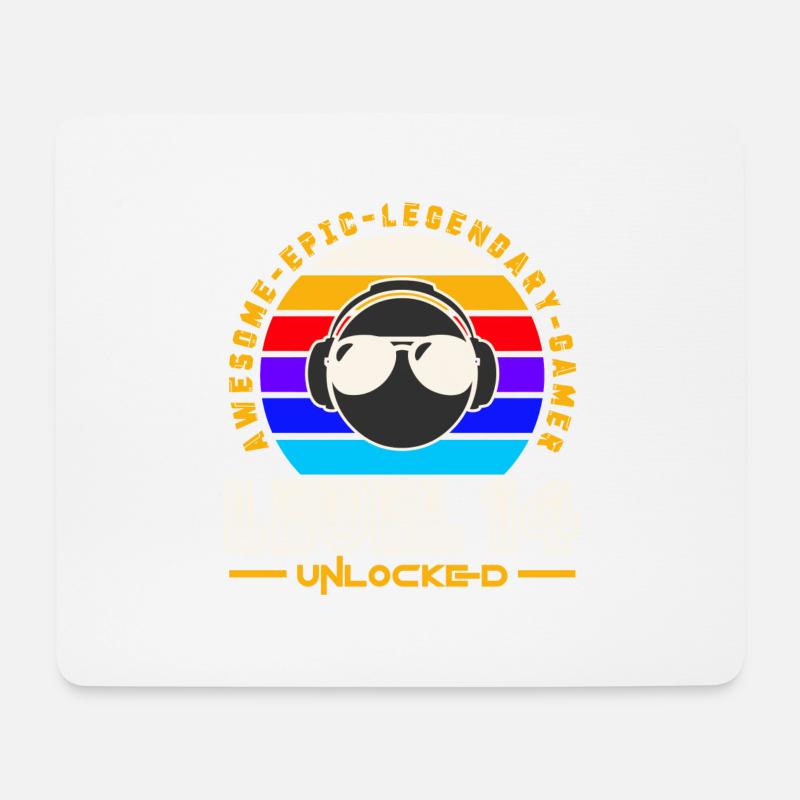 Stufe 14 - Mousepad (Querformat) - Weiß