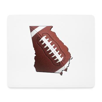 Georgia (USA) | real football | Map - Mouse Pad (horizontal) - white - Front