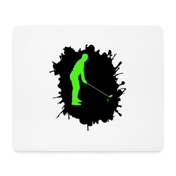 golf klecks - Mousepad (Querformat) - Weiß - Vorne