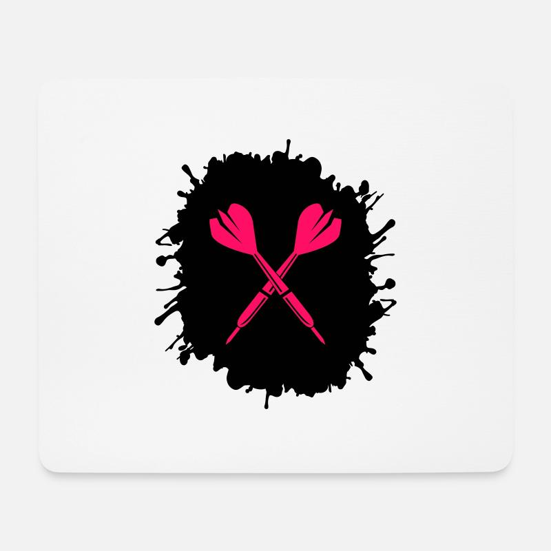 splatter darts - Mousepad (Querformat) - Weiß