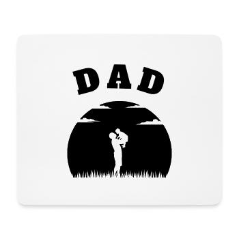 Dad Little Son Black - Mousepad (Querformat) - Weiß - Vorne