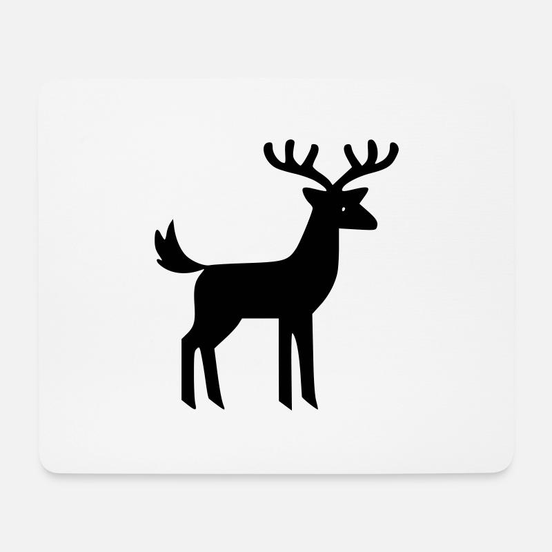Deer - Mouse Pad (horizontal) - white
