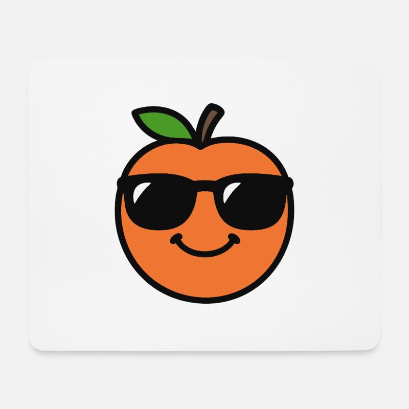 Orange Head - Mouse Pad (horizontal) - white