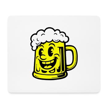 Bier Lustig Comic - Mousepad (Querformat) - Weiß - Vorne
