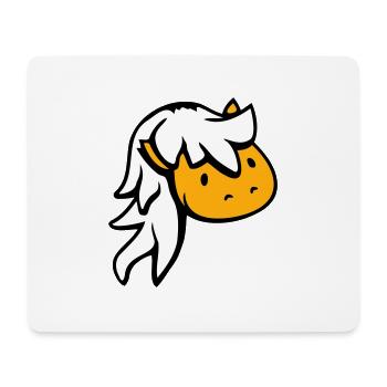 Pferd Süß Pony Fohlen Pferdemädchen Lange Haare - Mousepad (Querformat) - Weiß - Vorne