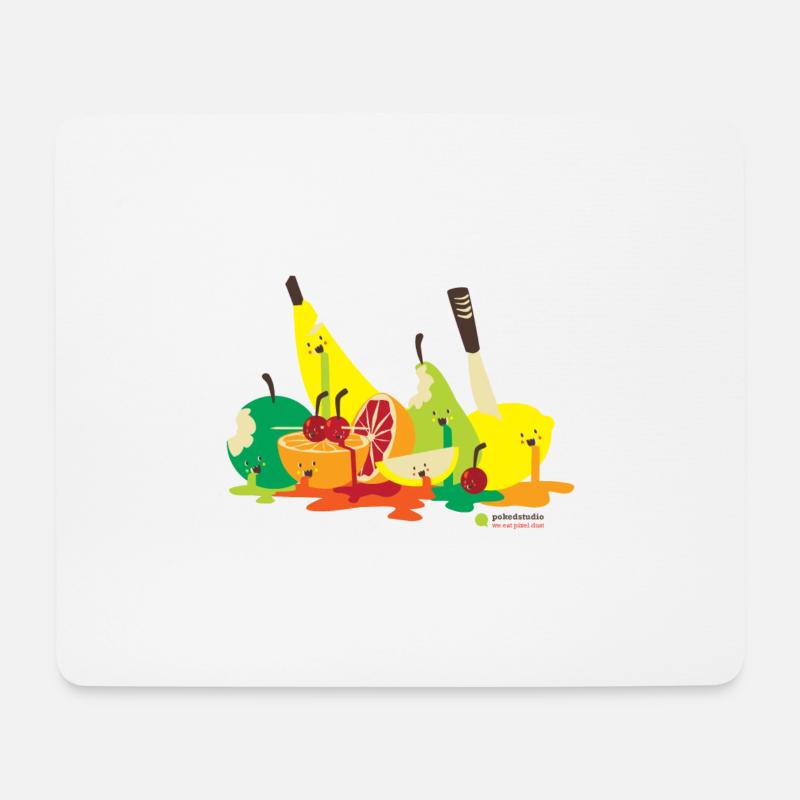 Ermordetes Obst - Mousepad (Querformat) - Weiß