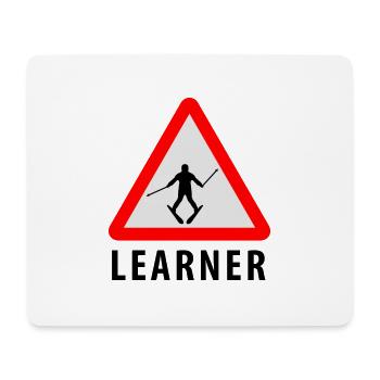 Ski Learner - Mousepad (Querformat) - Weiß - Vorne
