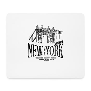 New York - Brooklyn Bridge - Mousepad (Querformat) - Weiß - Vorne