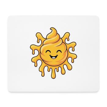 Soft-Serve Sun – Melting Sunshine - Mousepad (Querformat) - Weiß - Vorne