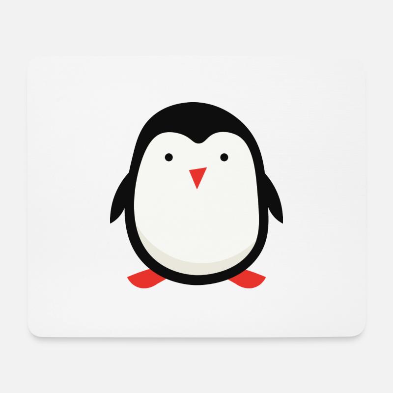 Netter kleiner Pinguin - Mousepad (Querformat) - Weiß