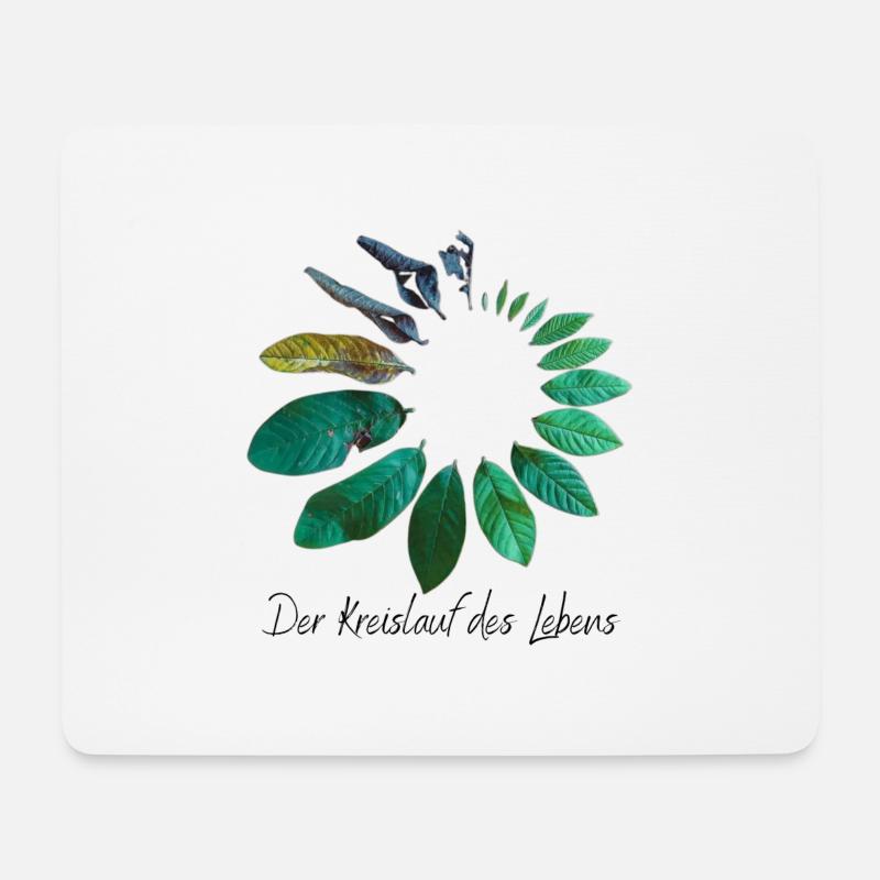 Leben - Mousepad (Querformat) - Weiß