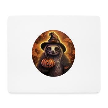 Halloween Faultier 3 - Mousepad (Querformat) - Weiß - Vorne