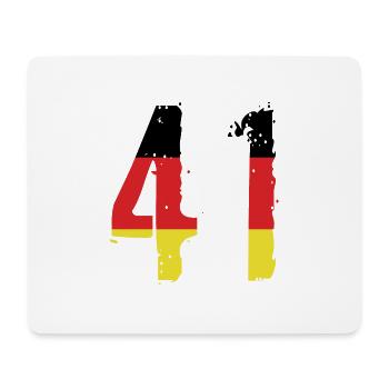 Maillot 41 Numéro Allemagne - Tapis de souris (format paysage) - blanc - Devant