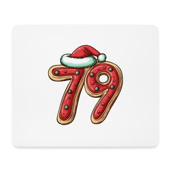 79 Number Christmas - Mouse Pad (horizontal) - white - Front