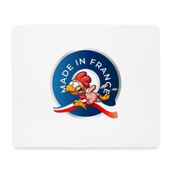 MADE IN FRANCE - Tapis de souris (format paysage) - blanc - Devant