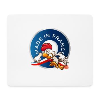 MADE IN FRANCE - Tapis de souris (format paysage) - blanc - Devant