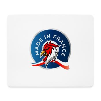 MADE IN FRANCE - Tapis de souris (format paysage) - blanc - Devant