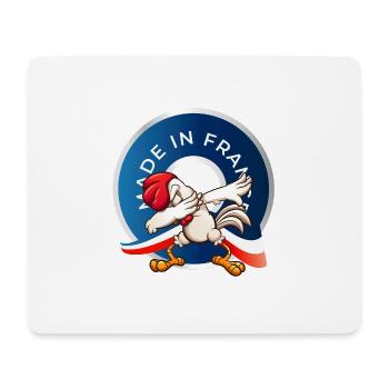MADE IN FRANCE - Tapis de souris (format paysage) - blanc - Devant
