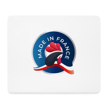 MADE IN FRANCE - Tapis de souris (format paysage) - blanc - Devant