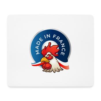 MADE IN FRANCE - Tapis de souris (format paysage) - blanc - Devant