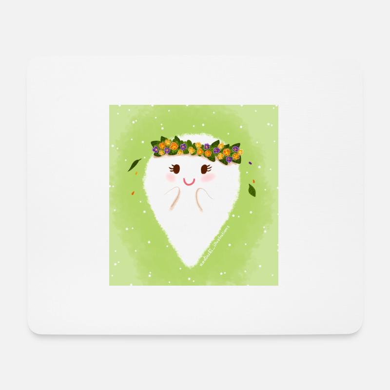 Blumenkind - Mousepad (Querformat) - Weiß