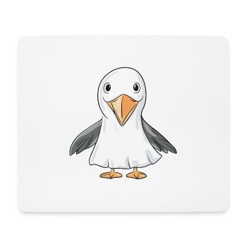 Pelican Bird Halloween Funny Ghost - Mouse Pad (horizontal) - white - Front