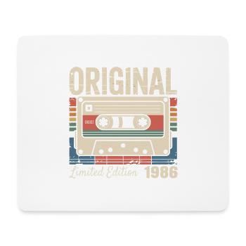 40ème anniversaire - Cadeau Vintage 1986 - Tapis de souris (format paysage) - blanc - Devant