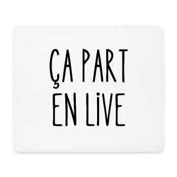 ça part en live - Tapis de souris (format paysage) - blanc - Devant