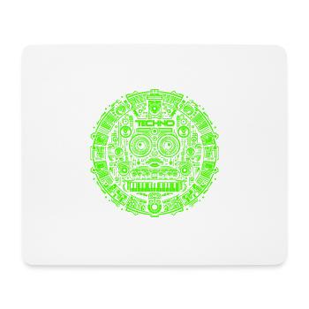 Techno Music Logo - Mousepad (Querformat) - Weiß - Vorne