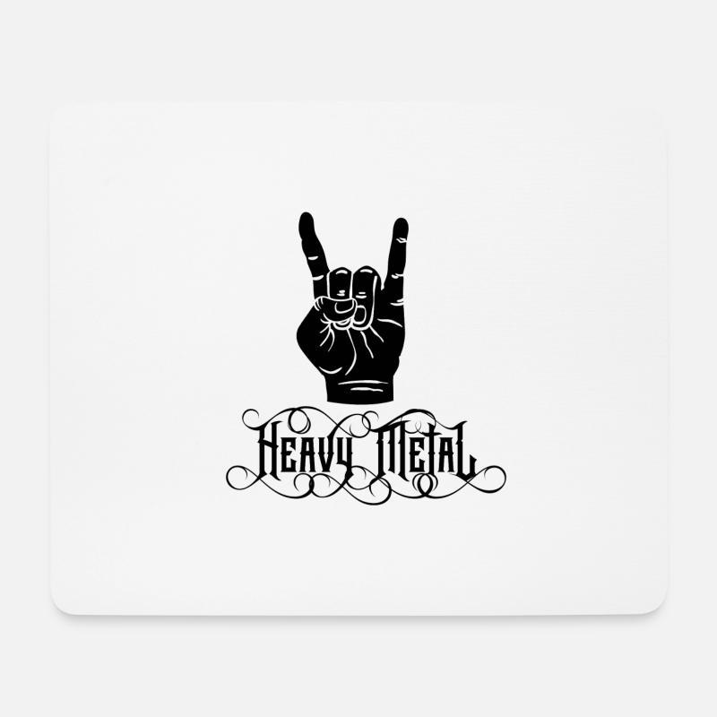 Heavy metal - Mouse Pad (horizontal) - white