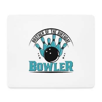 Bowling Skittles Bowler Bowling Club - Tapis de souris (format paysage) - blanc - Devant