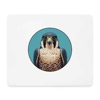 Wanderfalke Falke Falknerei Greifvogel - Mousepad (Querformat) - Weiß - Vorne
