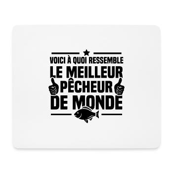 Voici à quoi ressemble meilleur pêcheur du monde - Tapis de souris (format paysage) - blanc - Devant