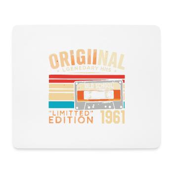 Original 1961, Légendaire depuis 1961 Vintage 1961 - Tapis de souris (format paysage) - blanc - Devant