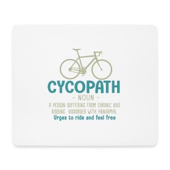 Cycopath Geschenk Radfahrer Fahrrad Fahrrad - Mousepad (Querformat) - Weiß - Vorne