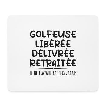 Golfer feiert Ruhestand mit Humor Geschenk - Mousepad (Querformat) - Weiß - Vorne