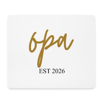 Opa est 2026 - Mousepad (Querformat) - Weiß - Vorne