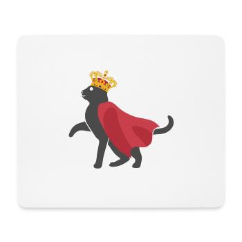 Couronne de chat - Tapis de souris (format paysage) - blanc - Devant