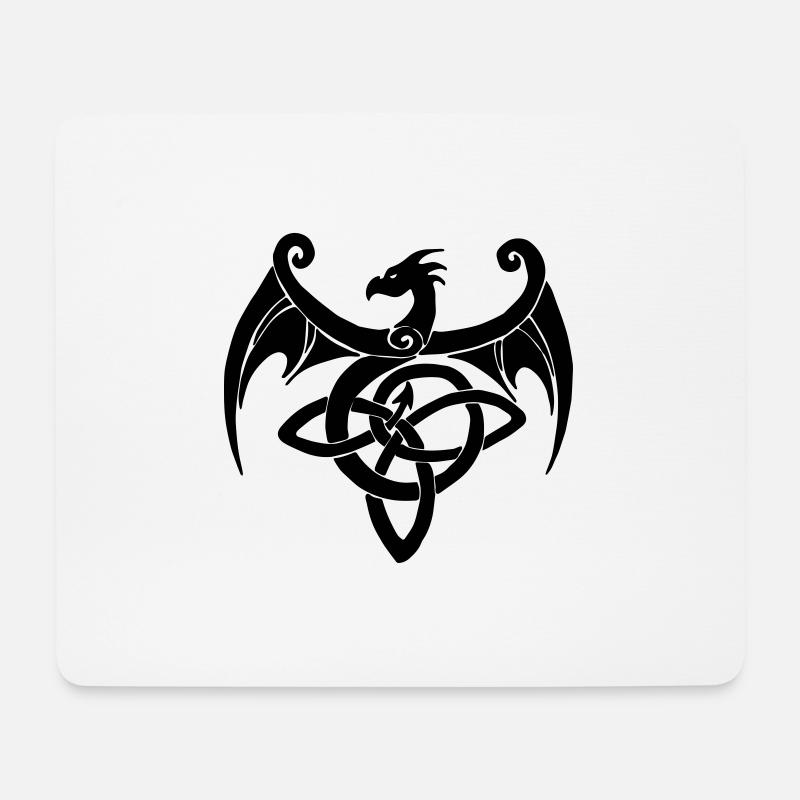 Celtic dragon - Mouse Pad (horizontal) - white