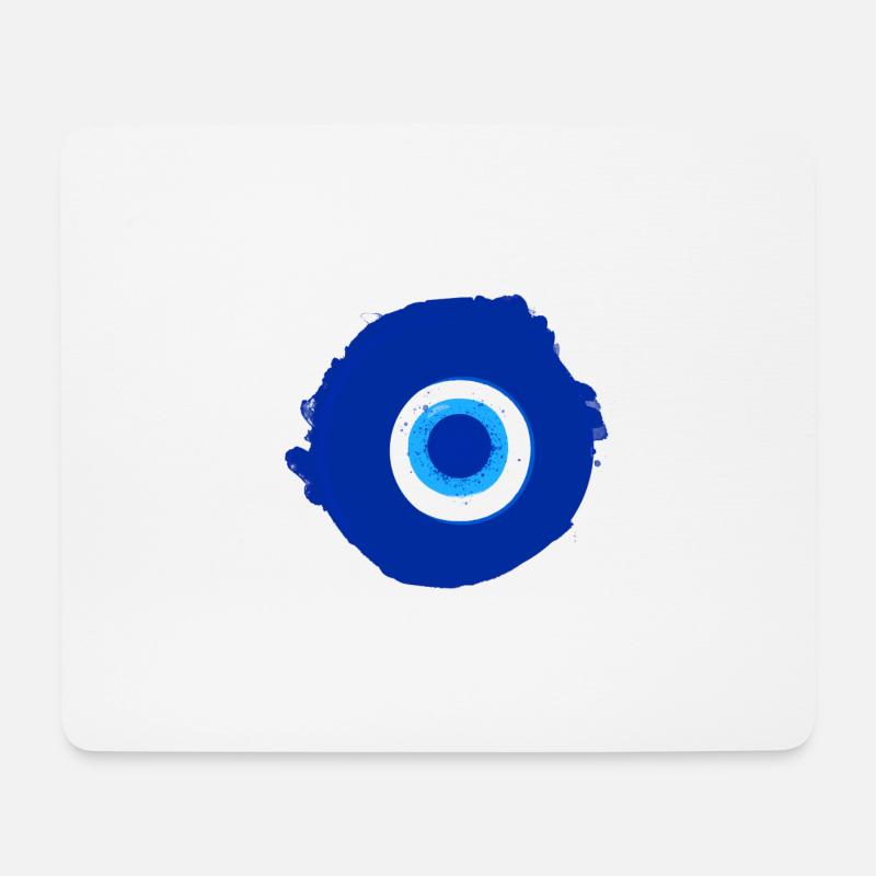 auge,blaues auge,Böses Auge,nazar,fatima - Mousepad (Querformat) - Weiß