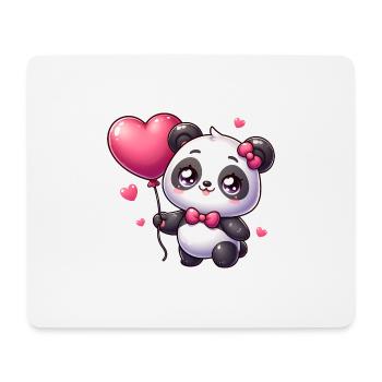 panda kawaii - Tapis de souris (format paysage) - blanc - Devant