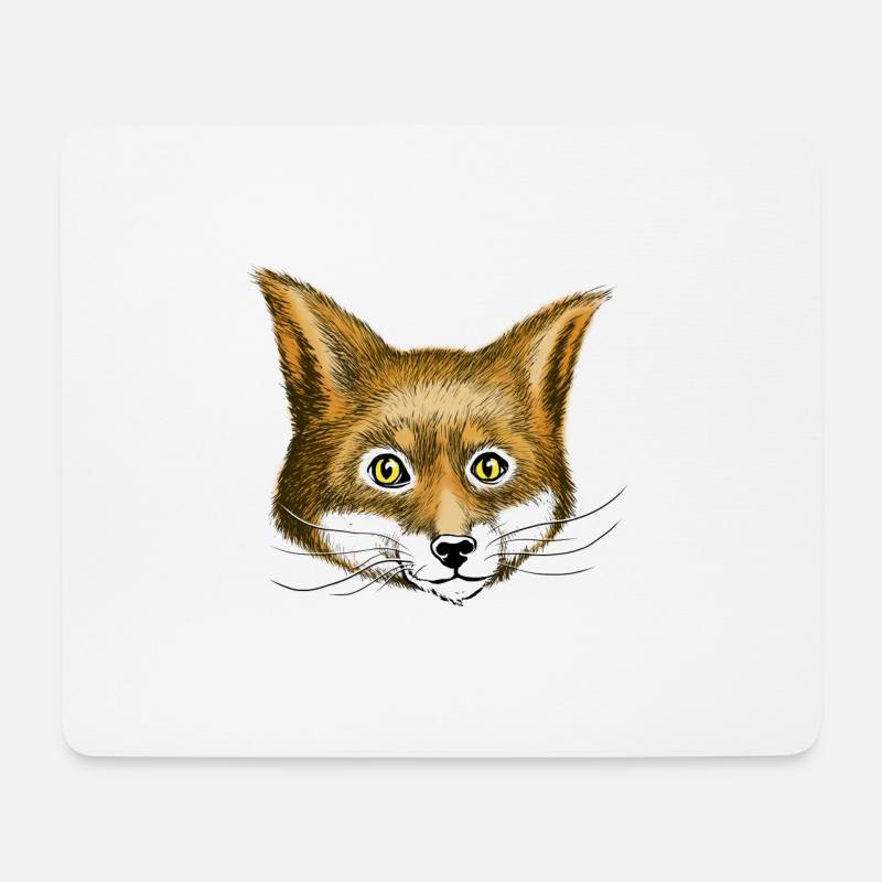 Fox the fox - Mouse Pad (horizontal) - white