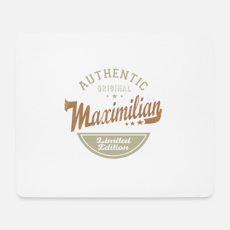 Maximilian Tshirt personalisierter Name maximilian - Mousepad (Querformat) - Weiß