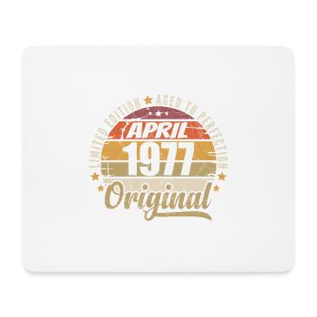 Cadeau D'anniversaire Avril 1977 - Tapis de souris (format paysage) - blanc - Devant