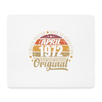 Cadeau D'anniversaire Avril 1972 - Tapis de souris (format paysage) - blanc - Devant