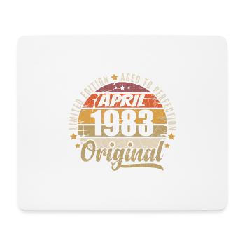 Cadeau D'anniversaire Avril 1983 - Tapis de souris (format paysage) - blanc - Devant
